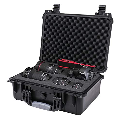 HMF ODK100 Outdoor-Fotokoffer, Transportkoffer mit Rasterschaumstoff | 41 x 32 x 17,5 cm – Bild 3