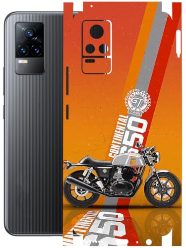 Image of AtOdds - Full Body Back Screen Guard Protector Film - Lamination Wrap Skin Sticker Compatible with VIVO Y73 | Scratchproof Matte Finish (Bullet)