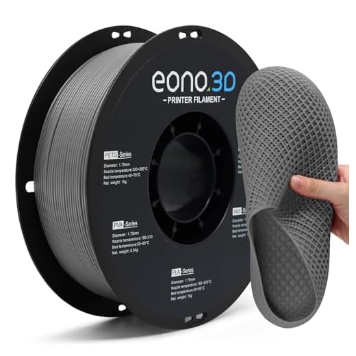 EONO3D Matte TPU Filament 1.75mm, 1kg - Shore 95A Flexible & Durable TPU, Matte Gray, Low-Gloss Matte Finish, Minimal Layer Lines, for Phone Cases, Wearables & Functional Parts