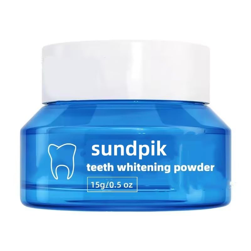 Teeth Whitening Powder,Removes Stains with No Sensitivity,Enamel-Safe Toothpaste Whitening Powder for Coffee,Tea,Food,and Tobacco Stains