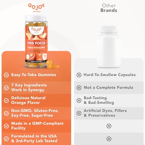 GOJOY NATURALS Kids Focus Gummies