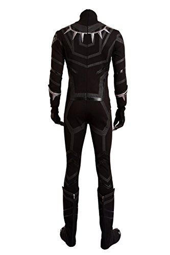 Black Panther Cosplay Costume Suit Hot Movie Outfit Costume Accessory Halloween Male XL