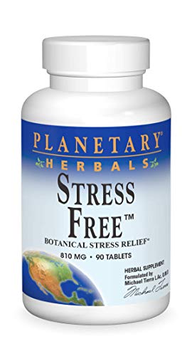 Planetary Herbals Stress Free Calm Formula Tablets, 810 mg, 90 Count
