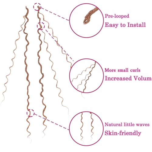 Image of Goddess Faux Locs Crochet Hair for Black Women, Long Boho Style Locs Braids