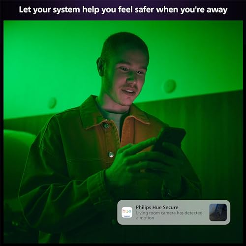 Philips Hue Secure Wired Camera-2 Pack, 1080P Resolution, Notifications, Seamless Integration, Continuous Power, Indoor and Outdoor, White. Free 24-Hour Video History - image 7