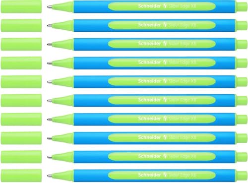 Image of Schneider Slider Edge XB Ballpoint Pen, Box of 10, Light Green (152211)