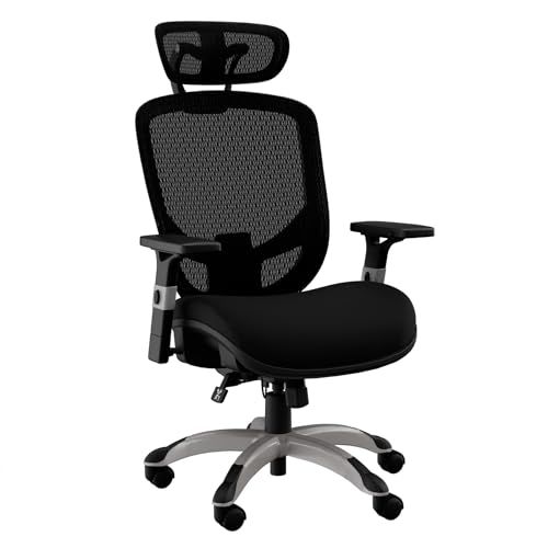 Image of STAPLES Hyken Ergonomic Office Chair Adjustable Lumbar Support with Breathable Mesh, Swivel Desk Chair for Home Office, Black (XL)
