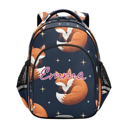 Sac à dos enfant personnalisé renards orange un cadeau unique pour la primaire