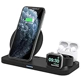 【Einstellbares & Faltbares Design】 Ausgestattet mit einer einstellbaren magnetischen Metallhalterung und einer kabellosen Ladestation für Apple-Produkte, um Ihr Telefon und das Lademodul für Apple Watch-Ladegeräte auf einen idealen Winkel einzustellen. Während des Ladevorgangs können Sie Videos genießen, Musik hören oder chatten. Dank des faltbaren und eleganten Designs können Sie es bequem auf Reisen in den Rucksack stecken