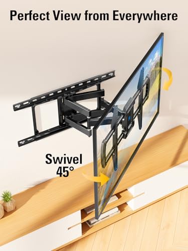 Image of Mounting Dream TV Wall Mount for Most 42-84 Inch TVs, Full Motion Wall Mount Bracket with Articulating Arms , Max VESA 600x400mm , Up to 100LBS , Fits 16 inch , 18 inch , 24 inch Studs
