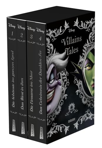 Disney Villains: Villain Tales. Taschenbuch-Schuber: Band 1-4 der dunklen Fantasy-Reihe ab 14 Jahren über die wahren Geschichten der beliebtesten Disney-Bösewichte Maleficent, Ursula und Co
