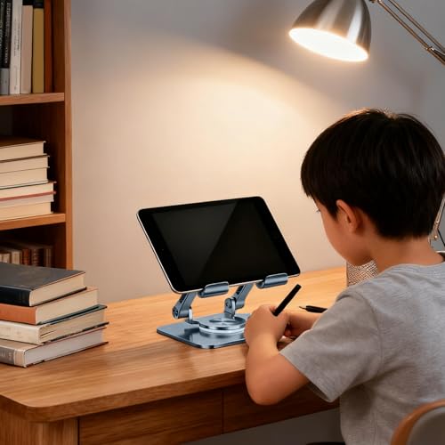 Support Réglable pour Tablettes et PC Portables avec Base Pivotante 360