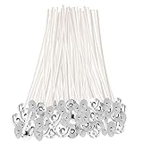 Mèche pour Bougie, 100 Pièces Mèches en Coton Naturel Mèches Pré Ciré pour La Fabrication De Bougies Parfumée 10CM
