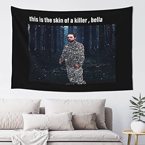 LWIEF Funny Tapestries Meme Tapestry this is the skin of a killer bella tapestry 40"X60" For Bedroom College Dorm Home Decor Wall Hanging Tapestrys Cover