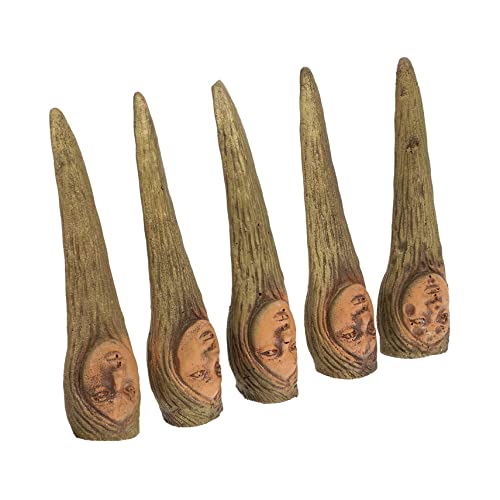 MOLUCKFU Halloween Witch Fake Nails Set 5pcs Finger Covers for Party Carnival Cosplay Scary Decor