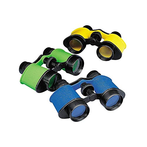 Fun Central 12 Pack - Toy Binocular for Kids Party Favors, Novelty Binoculars