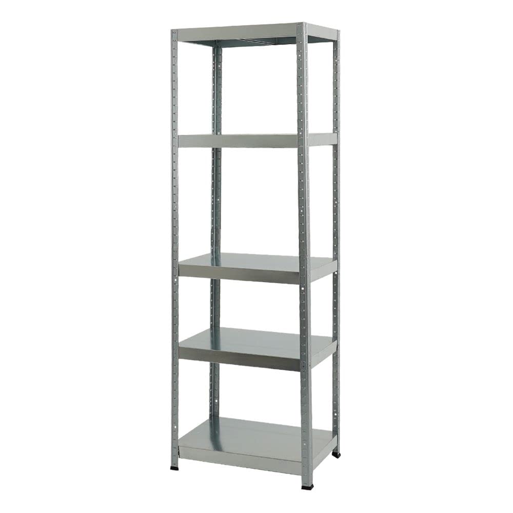 PROREGAL Étagère Charge Lourde Steel Eagle | HxLxP 180x60x40cm | 130kg par Niveau | Galvanisé | Étagère Robuste de Garage, Atelier, Cave, sous-Sol, Stockage, Rangement, Rayonnage
