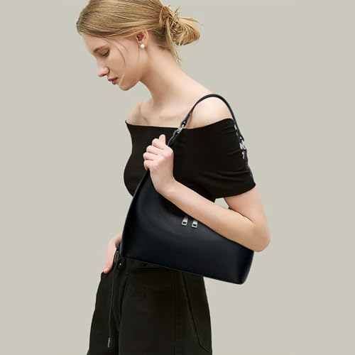 KKXIU Shoulder Bags for Women, Underarm Hobo Handbag Clutch Crossbody Purse with Removable Strap and Zipper Closure2