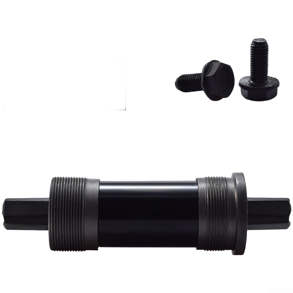Road Bicycle Square Taper Bottom Bracket 68mm English Thread Aluminium Alloy Shell 126mm Spindle Length(122MM)