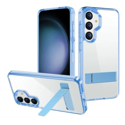 Coque Samsung S23 transparente bleue anti-rayures pour éviter les bris d'écran au quotidien