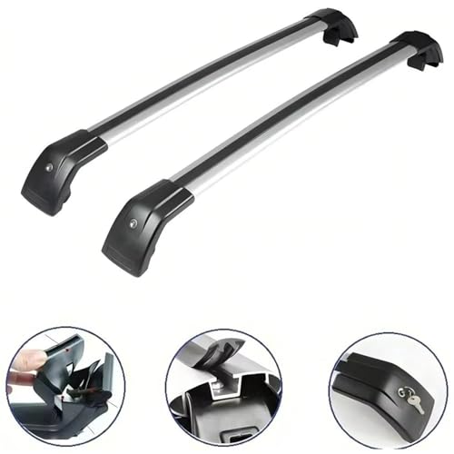 Barras de techo para Alfa Romeo Stelvio viaje familiar con barra transversal ajustable de 2 piezas 3