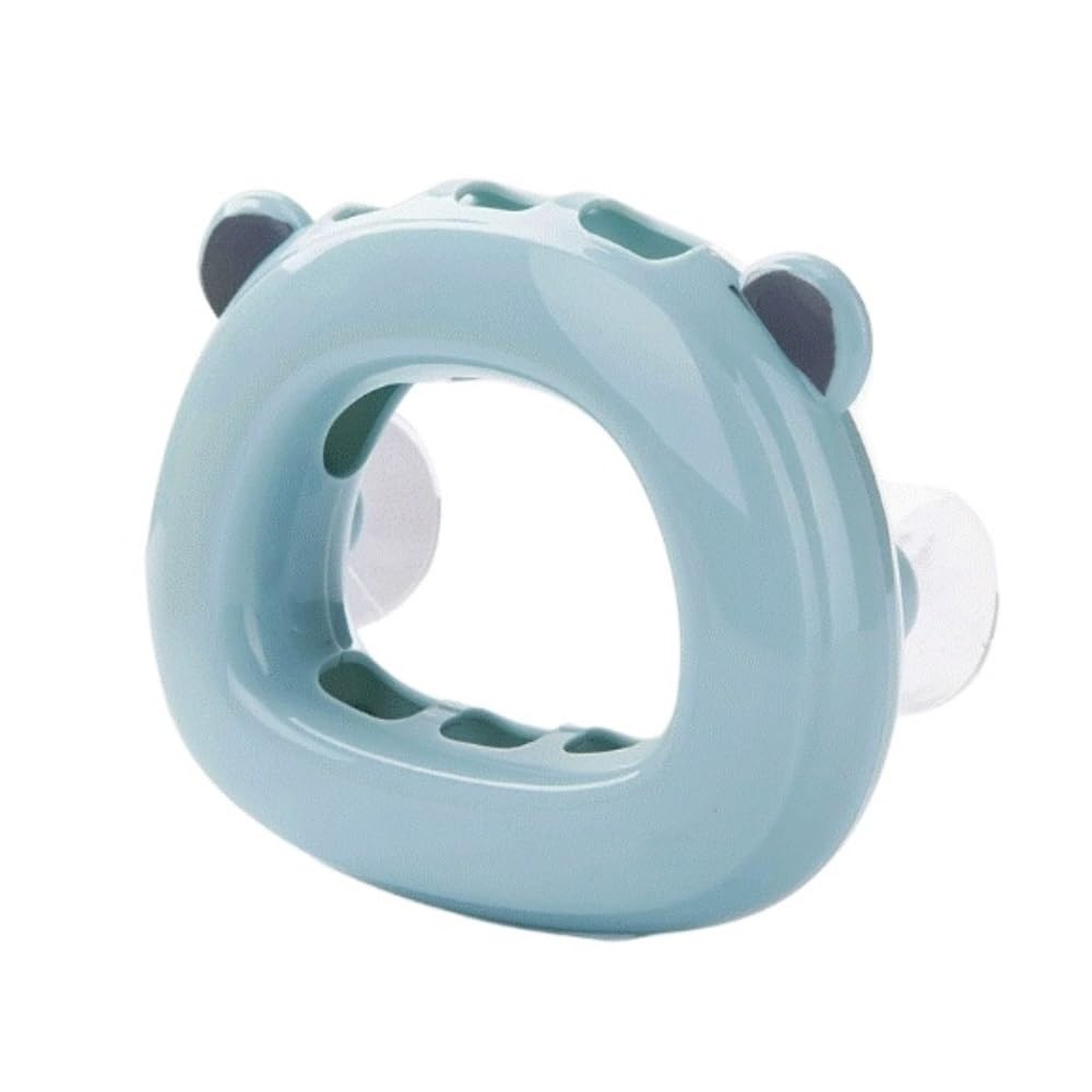 Bathroom Holder Wall Mounted Suction Cup Toothbrush Holder Bathroom Storage Rack Drainer Toothbrush Accessories(Blue)