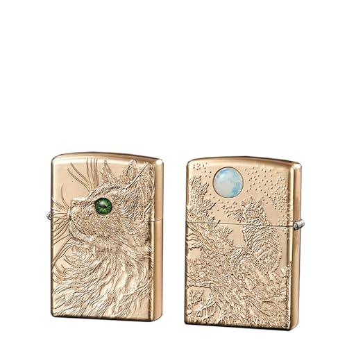 Encendedor de queroseno de metal con diseño tridimensional de colección 2
