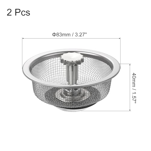 Colador para fregadero de cocina de acero inoxidable miniatura 2