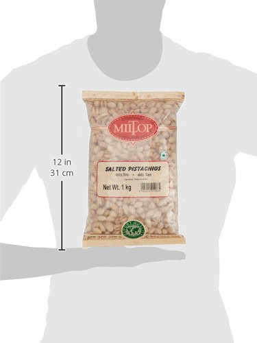 Image of Miltop Salted Pistachio, 1kg, Dry Fruits (Pack of 3)