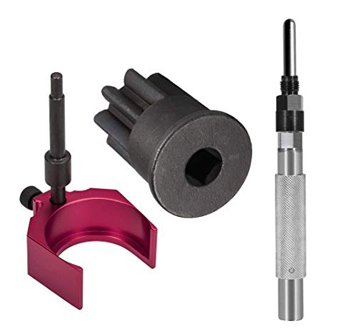 J42083 Automatic Timing Pin 9U7227 Injector Height Adjustment Gauge Tool J38587A Engine Barring Socket Engine Turning Replacement for Caterpillar 3406E C15 C16 Diesel Truck