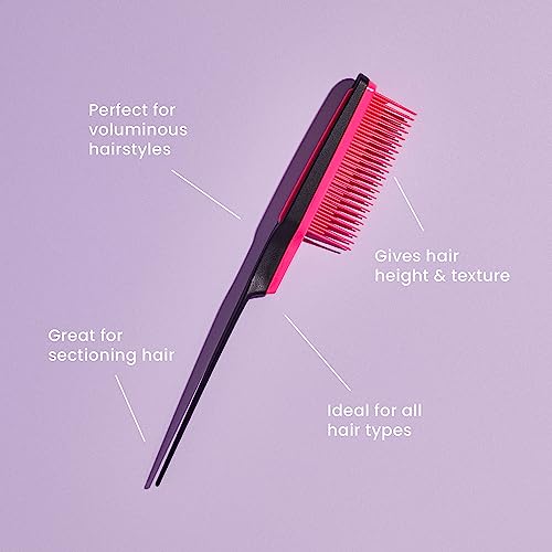 Tangle Teezer | The Back-Combing Hairbrush For All Hair Types | Adds Texture And Volume | Coral Sunshine #TOP3