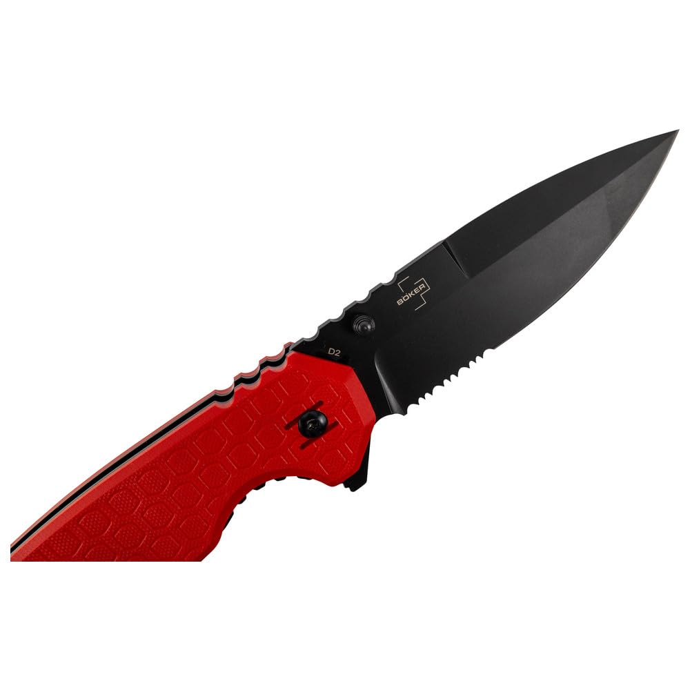 Dönges Coltello di salvataggio professionale con cuscinetti a sfera, coltello da vigili del fuoco con taglierina e rompivetro – Coltello tascabile per vigili del fuoco con clip per cintura, ideale per