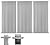 DcYourHome Stainless Steel Emitter Plates Replacement for Charbroil Commercial Tru-Infrared 463241013 463268008 463247009 463246909 463243911 463241313 463241314 463247109 466241313 Grill Parts,3-Pack