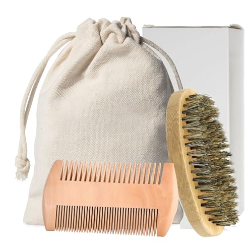 Paquete de cuidado de barba para hombres, herramienta de corte precisa y aceite suavizante para barbas limpias y estilizadas