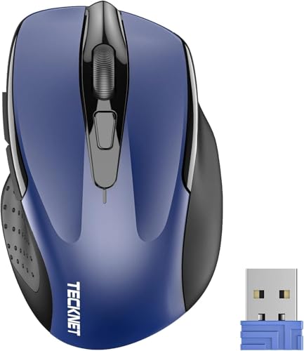TECKNET PRO Mouse Senza Fili, 2400DPI, Durata delle batterie di 24 Mesi, 2.4G