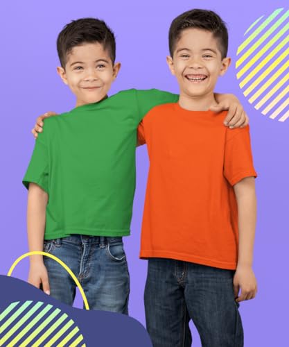 Brooklyn Vertical Boys 4-Pack Short Sleeve Solid Color T-Shirts | Cotton Crew Neck Tagless Tees thumb #4