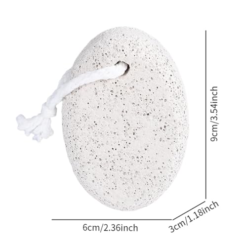 Zialofi Ferramenta de Esfoliação Vulcânica para Pés para Uma Pele Lisa, Cinza