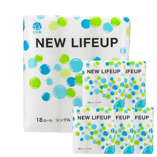 リバース トイレットペーパー 108ロール ニューライフアップ シングル 巻[60営業日以内に発送]