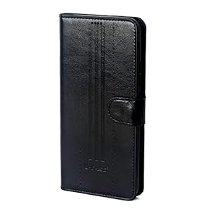 U-CASE Covers & more. for Oppo A16e / Oppo A16K Premium Flip Case Cover Shockproof PU Leather Flip Case Foldable Stand & Pocket Magnetic Closure – Black