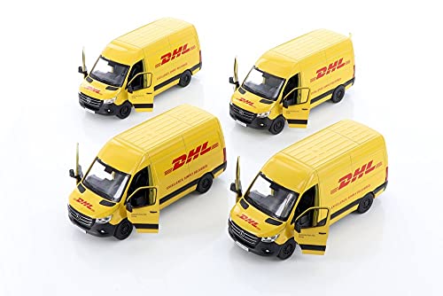 Sprinter DHL Delivery Van Diecast Car Set - Box of