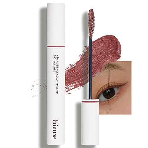 Hince New Ambience Color Mascara 8Ml (Allured) - Deep Rose Color Mascara Lengthen And Define Lashes, No-Clumping Smudge-Proof Long-Lasting Charming Lashes, Lifting And Curling Eye Makeup #TOP5
