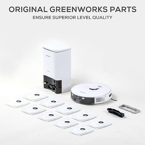 Image of Greenworks GRV-3011 Robotic Vacuum Replacement Dirt Disposal Bags, 10-Pack