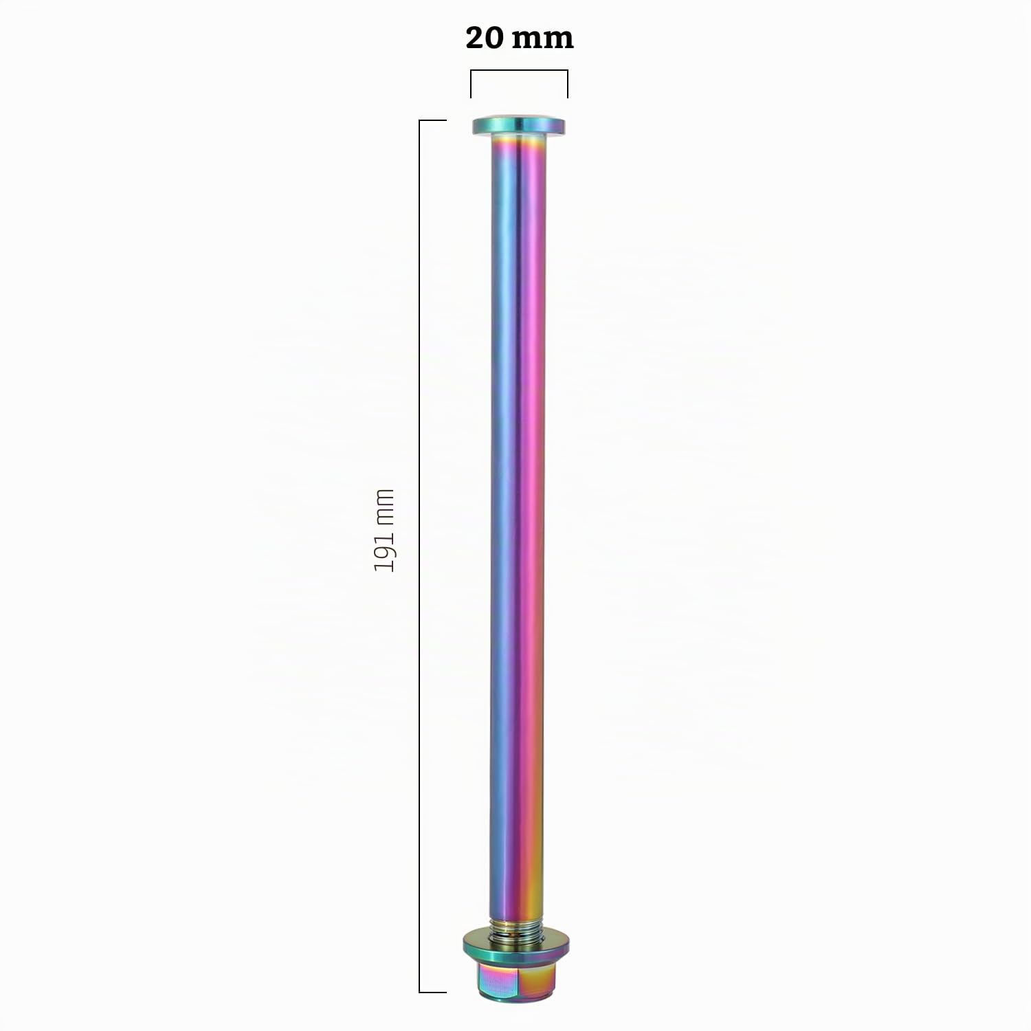 Axe de Roue arrière de Moto, pour Surron sur Ron Light Bee X/S | 191 mm avec boulon d'essieu en alliage de titane pour vélo électrique