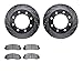 Dynamic Friction Company Front Brake Rotors-Drilled and Slotted-Silver with 5000 Advanced Brake Pads 7502-99576