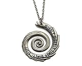 Inspired by Dr Who Doctor Who Wibbly Wobbly Timey Wimey Stuff Pendant Necklace Whovian Jewelry Silver