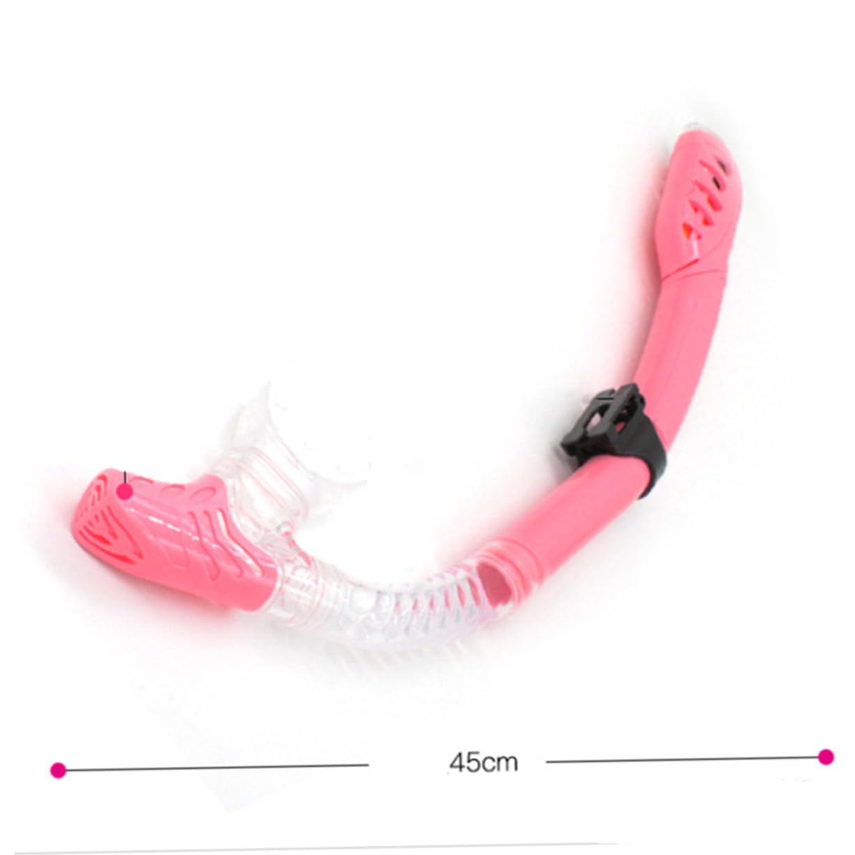 Gafas de Snorkel para Niño, Máscara de Buceo de Silicona Rosa | Diseño de Ventana Única, Orificios de Drenaje Unidireccionales, Cinta Elástica Alta, Facilita la Entrada de Aire