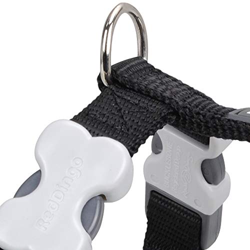 Red Dingo Nylon Hundegeschirr, schwarz, M (DH-ZZ-BB-20)