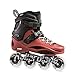 Rollerblade RB 80 PRO, Pattini Urban Freestyle Unisex Adulto, Nero/Rosso Scuro, 35