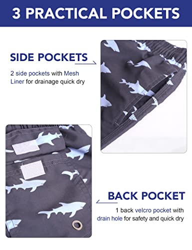 Image of BOJIN Mens Swim Trunks 9 inch Quick Dry Stretch Swim Shorts Mesh Lining Bathing Suits Swimwear Beach Shorts with Pockets