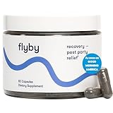 Flyby Recovery Supplement - All The Hang, Without The Over!™ - with Milk Thistle, Vitamin C, Activated Charcoal, and Apple Cider Vinegar - Pre & Post Drinking Formula (80 Count)